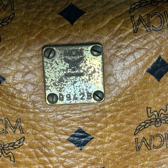 Vintage MCM Cognac Visetos Small Boston Bag - Picture 10 of 16